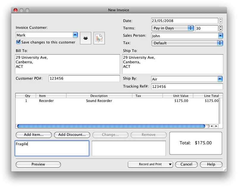 Invoice Software For Mac